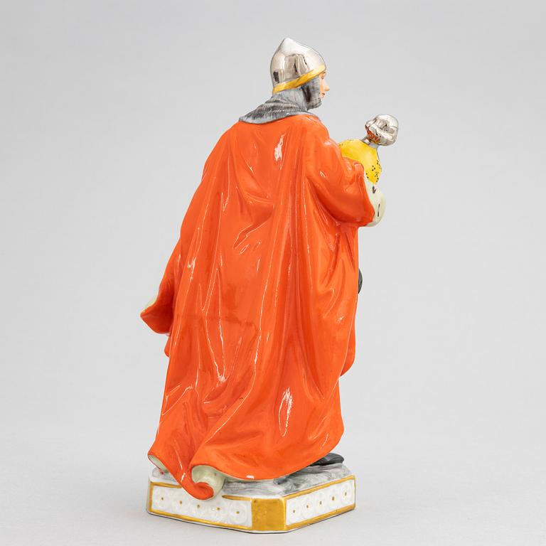 Friedrich wilhelm wessel, a porcelain figurine, Frankenthal, 1950's/60's.