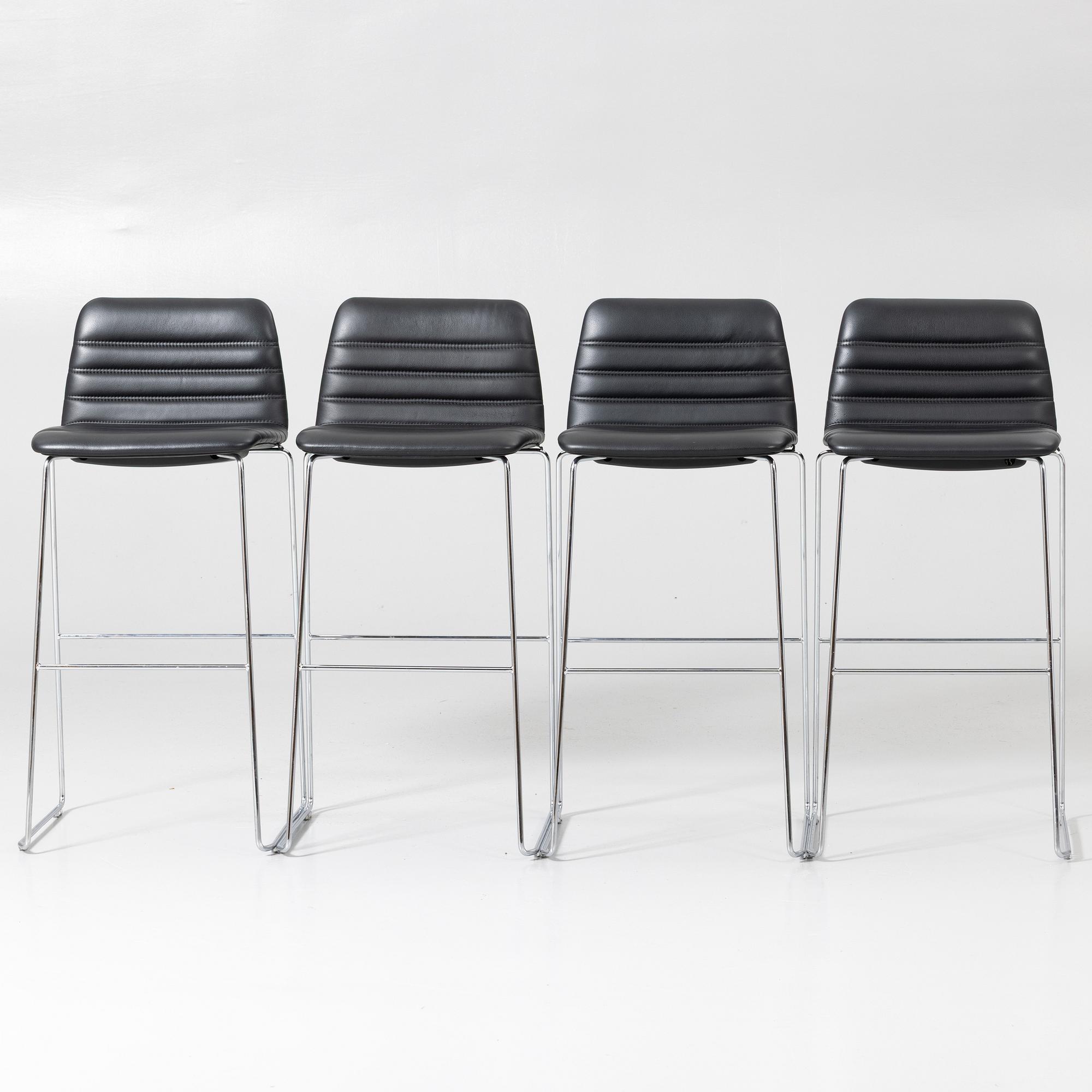 Paul Leroy bar stools, 4, Paustian, Denmark.