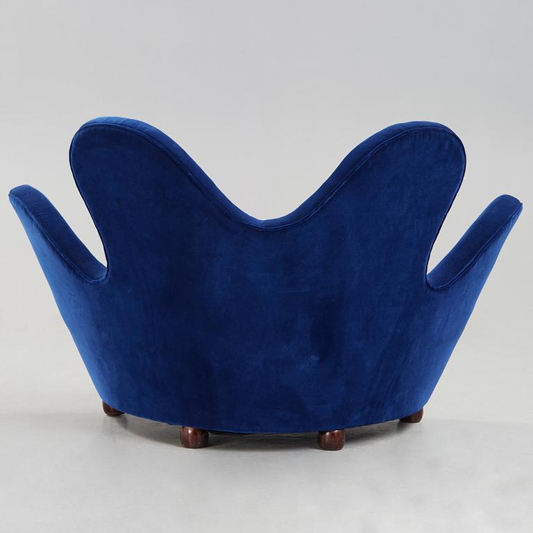 A Swedish Modern 'Love seat-sofa', 1950's.