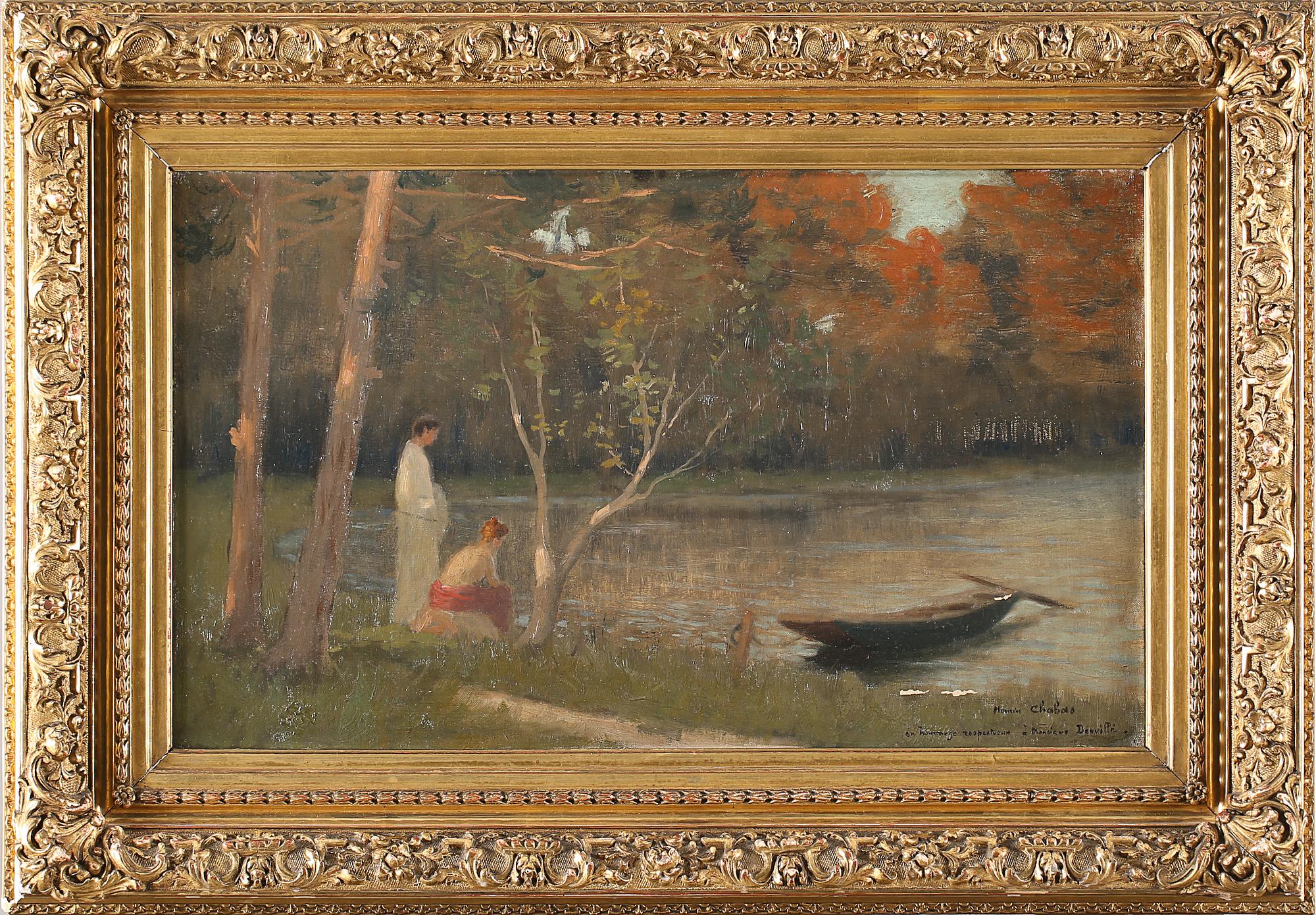 MAURICE CHABAS, tillskriven,  olja på duk, signerad.