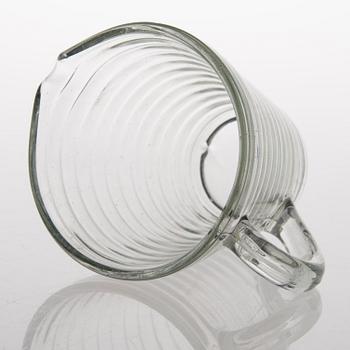 Pitcher, glasses, 8 pcs, plates 12 pcs and a bowl, 'Bölgeblick', Mid-20th Century .