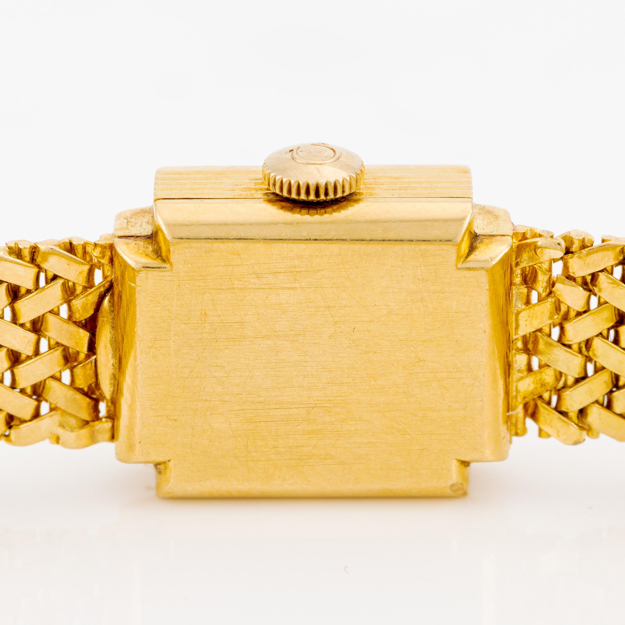 Omega, armbandsur, 18K guld, 14,5 mm.