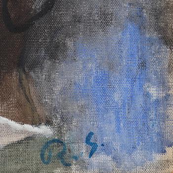 Ragnar Sandberg, Self-portrait with red spot.