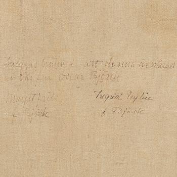 Oscar Björck, tillskriven, olja på duk, intygad a tergo.