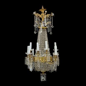 An early 20th century ceiling light.