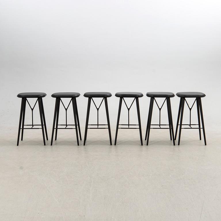Space Copenhagen, barstolar, 6 st, "Spine", Fredericia, Danmark, 2019.