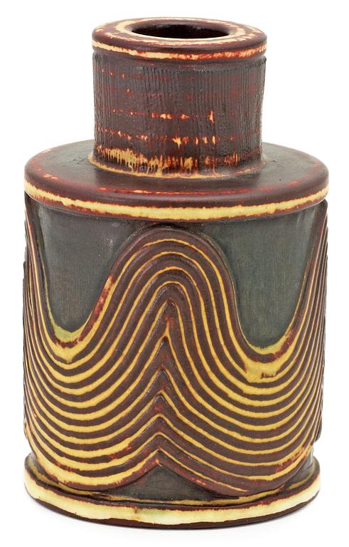 A Wilhelm Kåge 'Farsta' stoneware vase, Gustavsberg studio 1950.