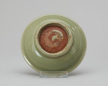 A celadon green Ming plate.