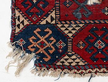 Fragment of an antique Karakecili, Bergama region, 160 x 113 cm.