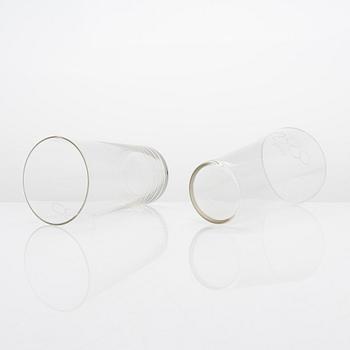 A set of 10 Olympic Games drinking glasses for the planned Summer Olympics in Helsinki 1940.