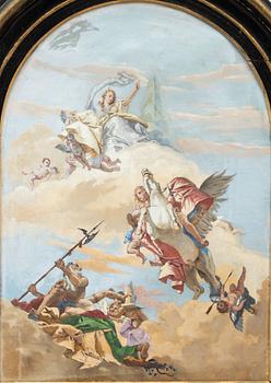 William Féron, Efter Tiepolo, "Sagetto Allegorie", Palazzo Labia Venise.