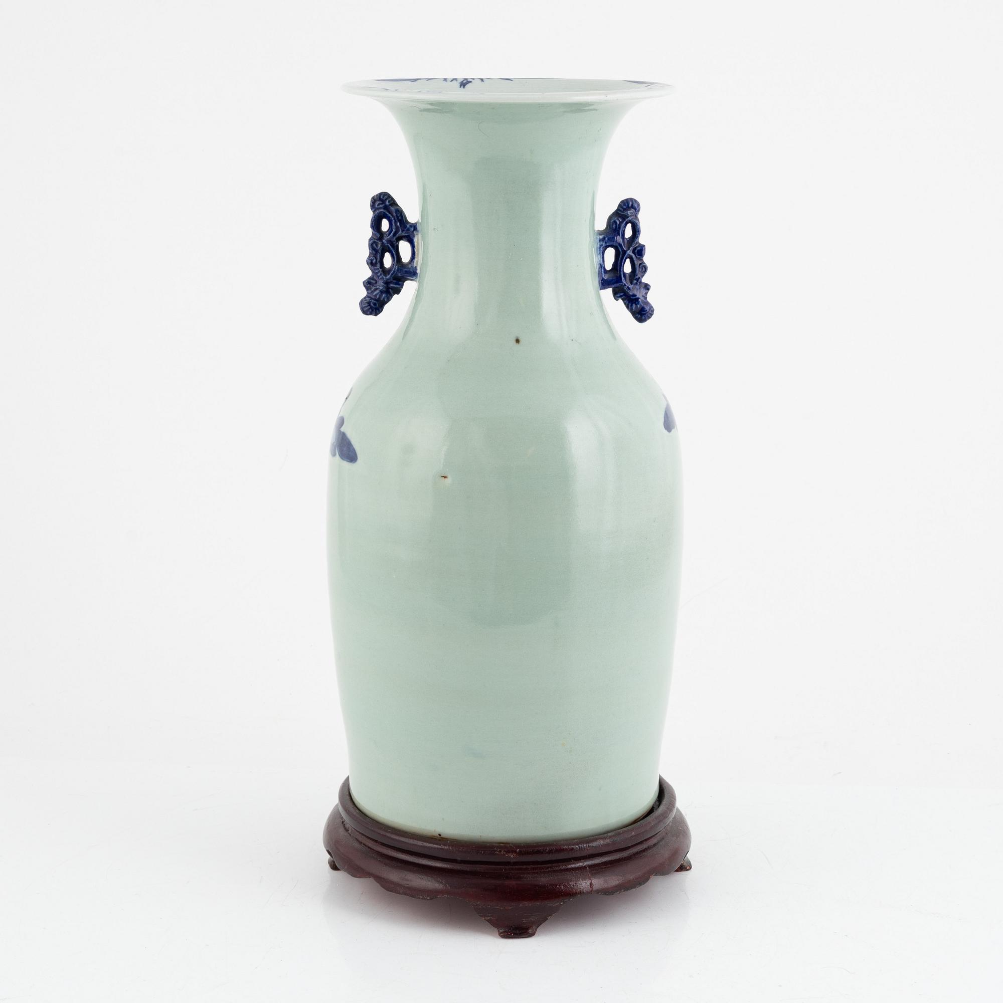Floor vase, China, circa 1900, porcelain.