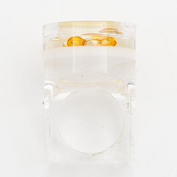 Siv Lagerström, three rings, acrylic plastic, 1970s.