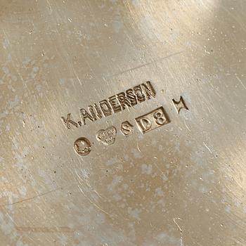 BÄGARE, silver, K Andersson, Stockholm, 1930. Vikt 490 gram.