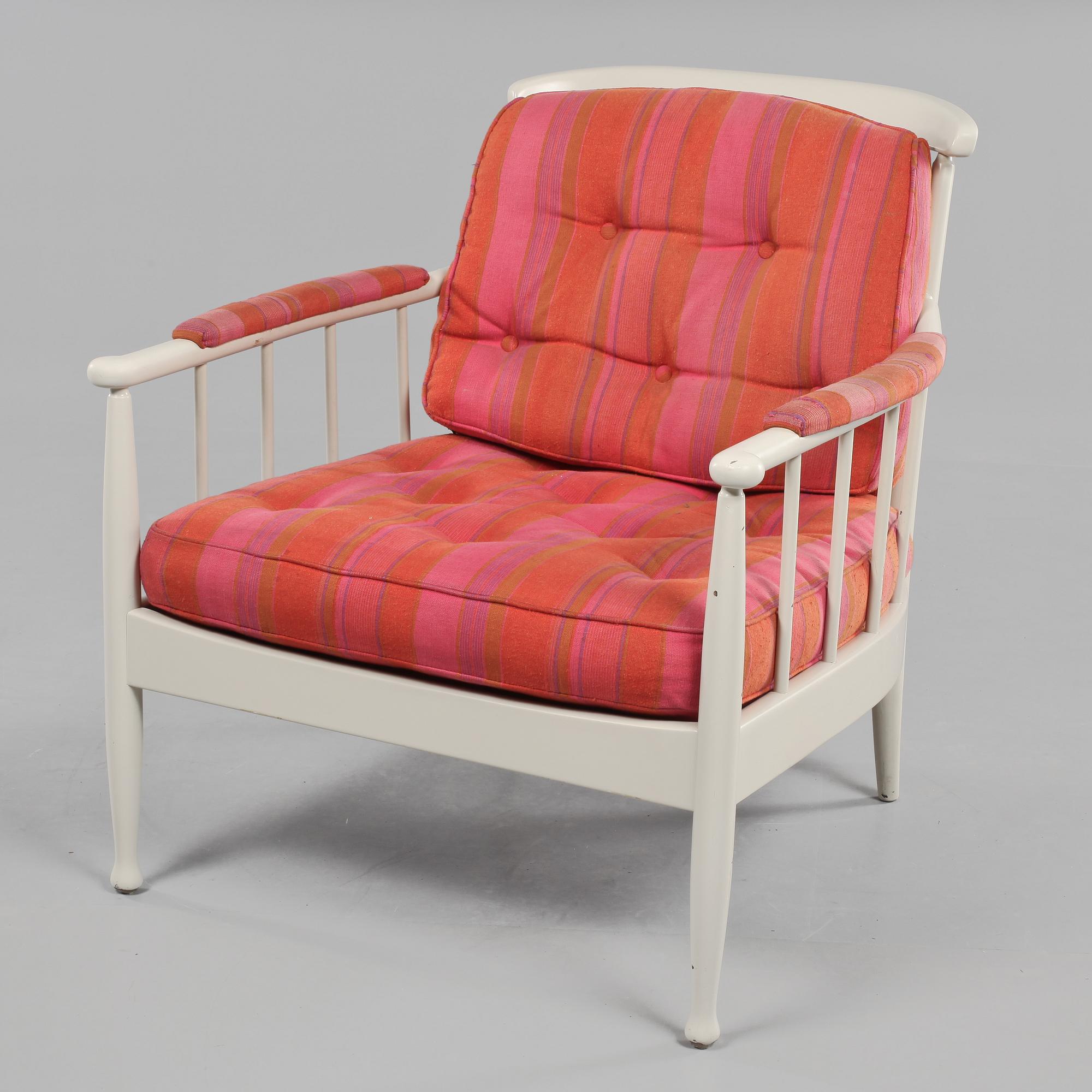 FÅTÖLJ, "Skrindan", Kerstin Hörlin-Holmquist, OPE, 1900-talets andra hälft.