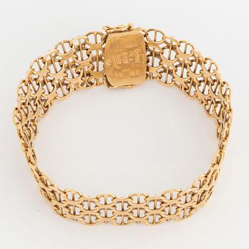 ARMBAND, X-länk, 18K guld.