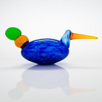 Oiva Toikka, A 'Kiikkuri' bird signed Oiva Toikka Nuutajärvi Notsjö.