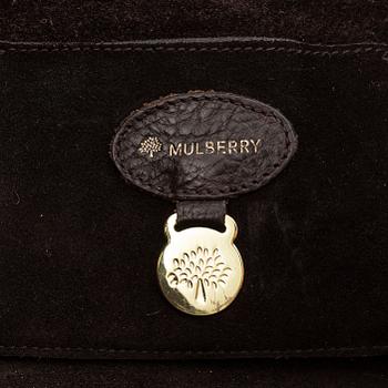 Mulberry, a brown suede 'Bayswater' handbag.