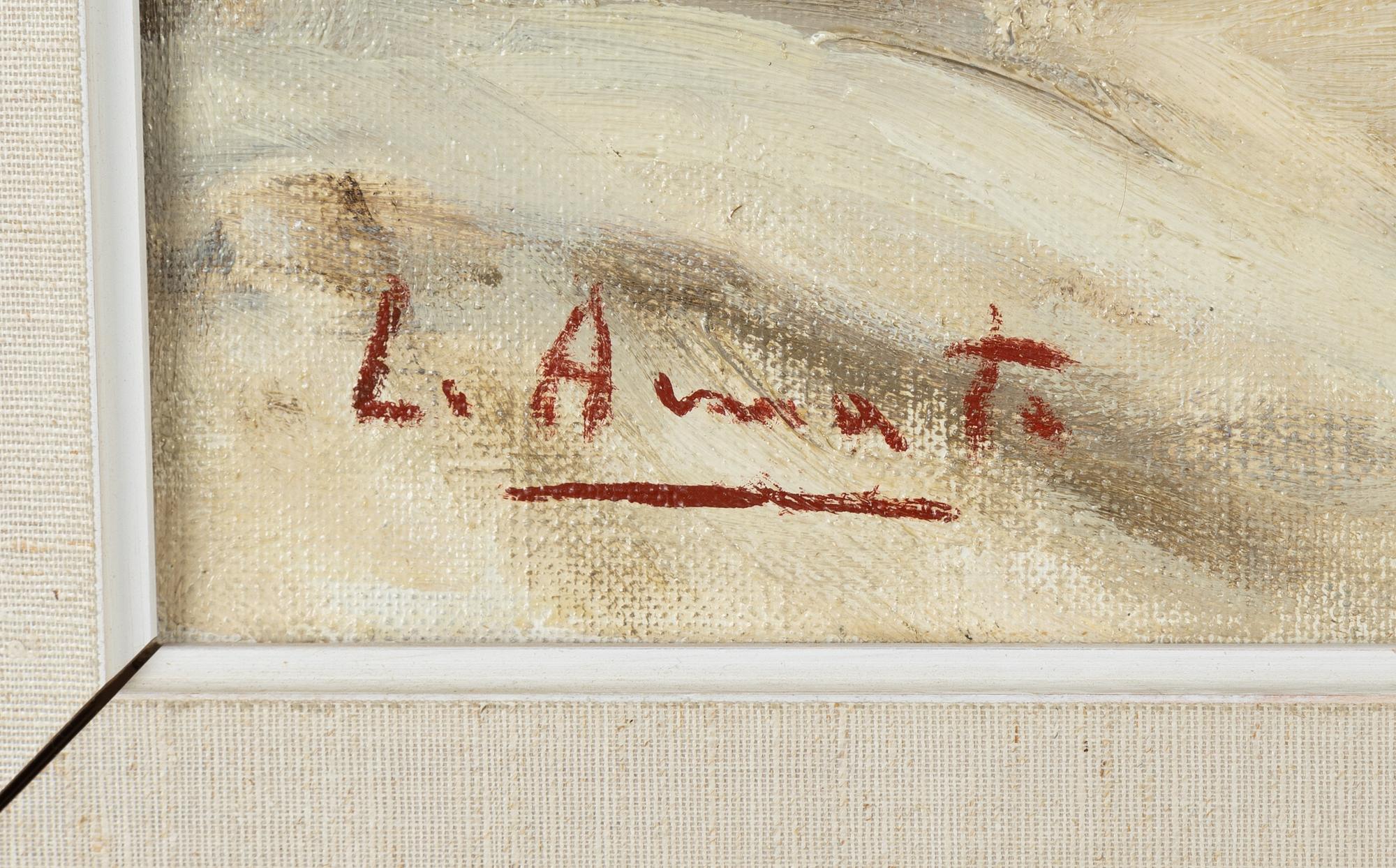 Luigi Amato, olja på duk, signerad.