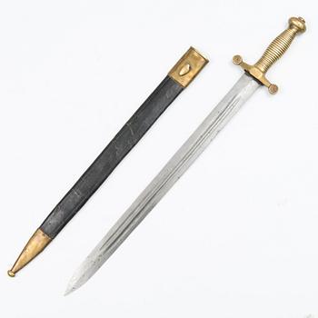 A French style artillery short sword, first half of 19th Century.