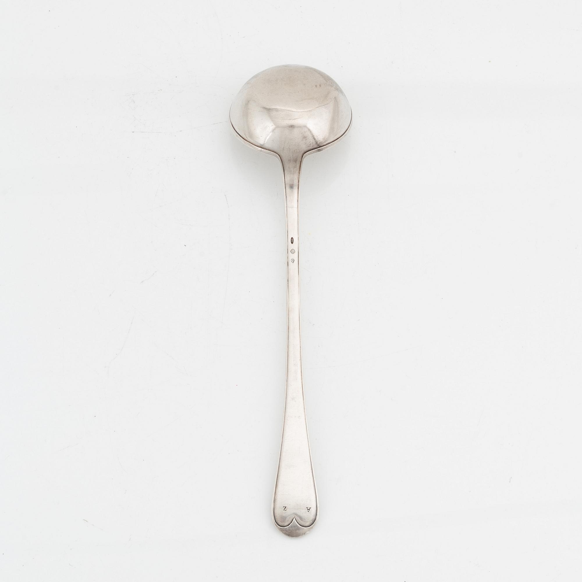Slev silver, oidentifierad mästare, Turin 1809, Italien.
