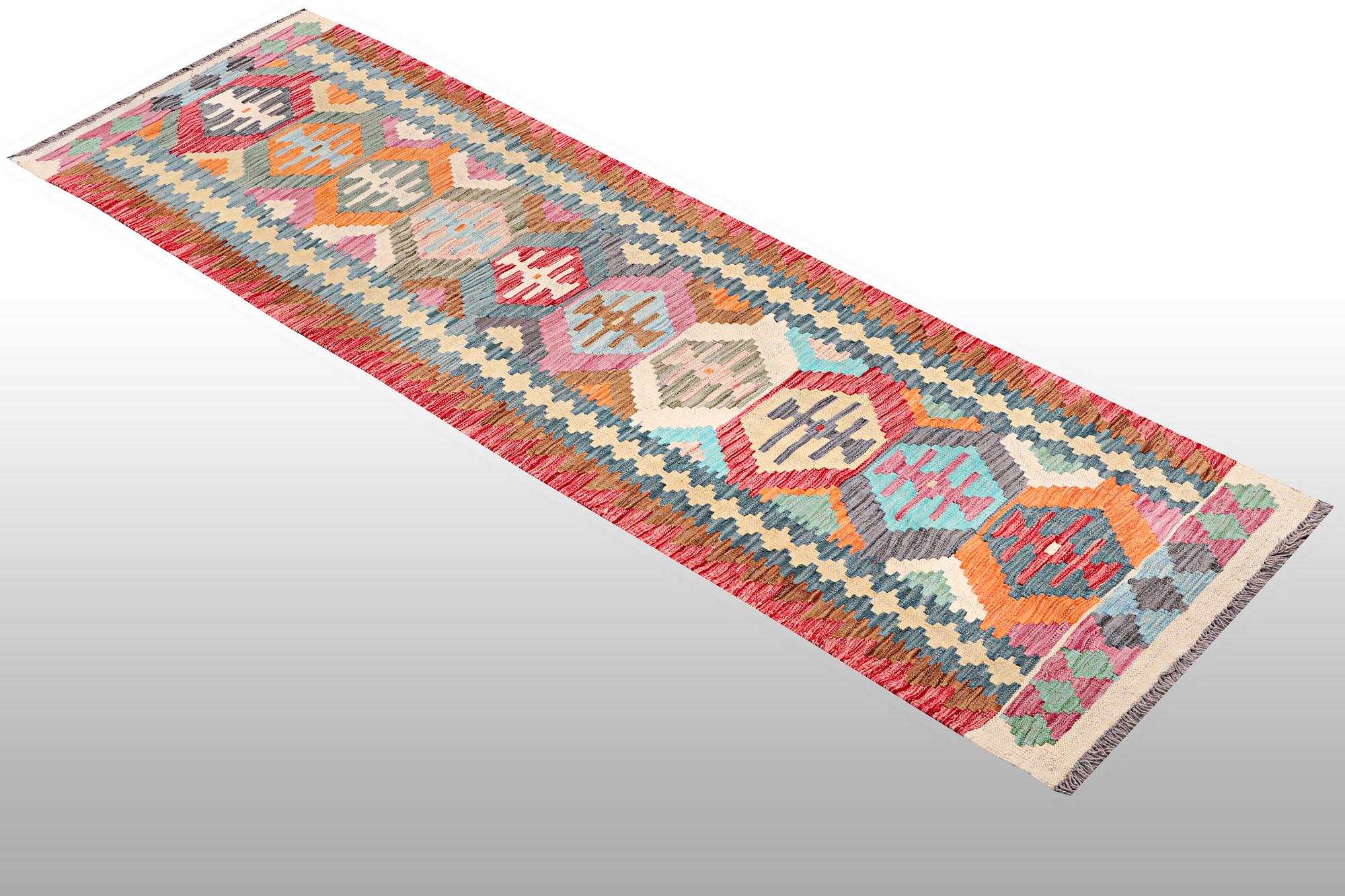 A Kilim runner, Afghanistan, a. 294 x 86 cm.
