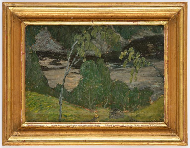 Helmer Osslund, "Afton vid Faxelven".