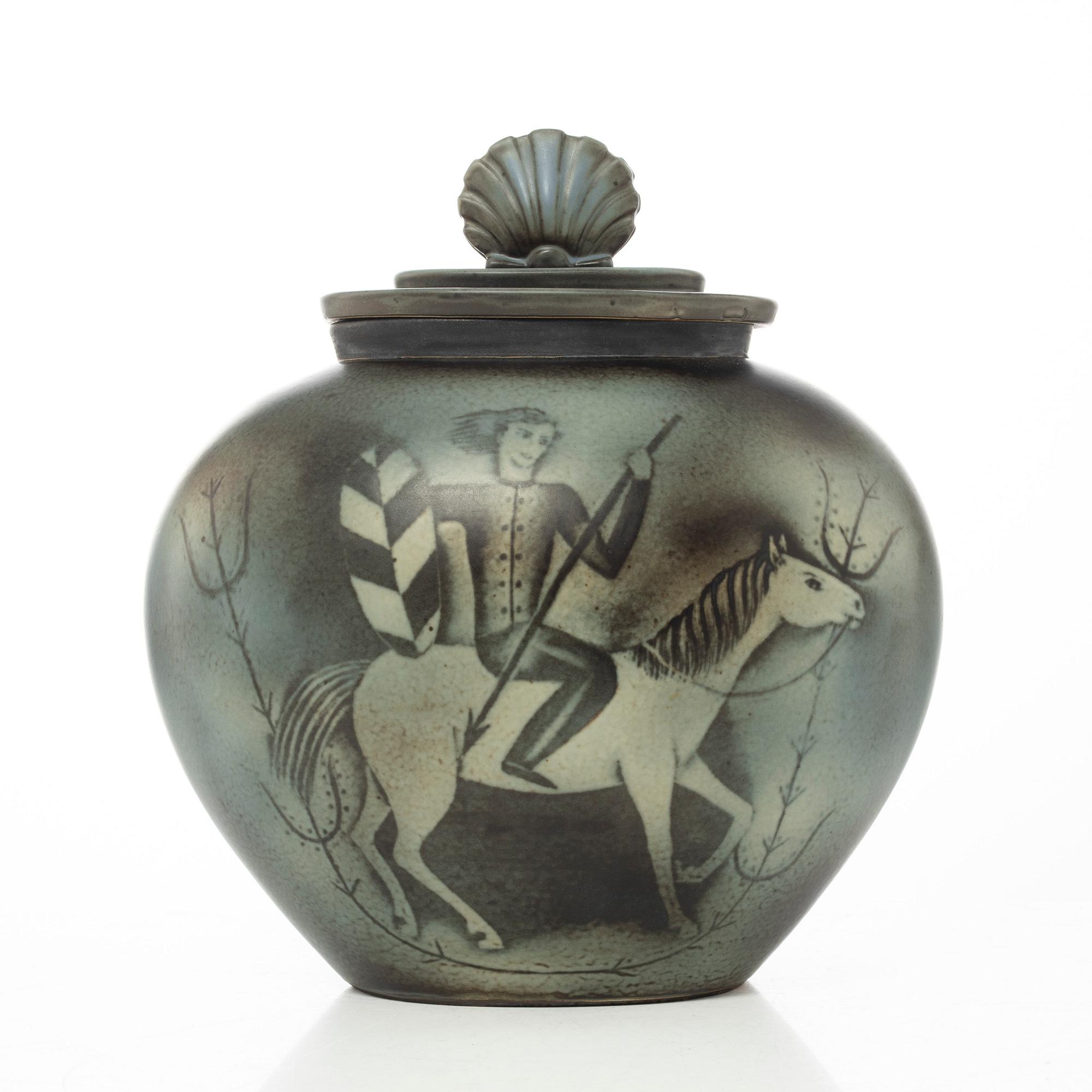 Gunnar Nylund, a "Flambé" urn, mid 20th century.