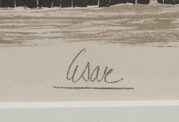 CÉSAR BALDACCINI, färglitografi, signerad och numrerad 33/75.