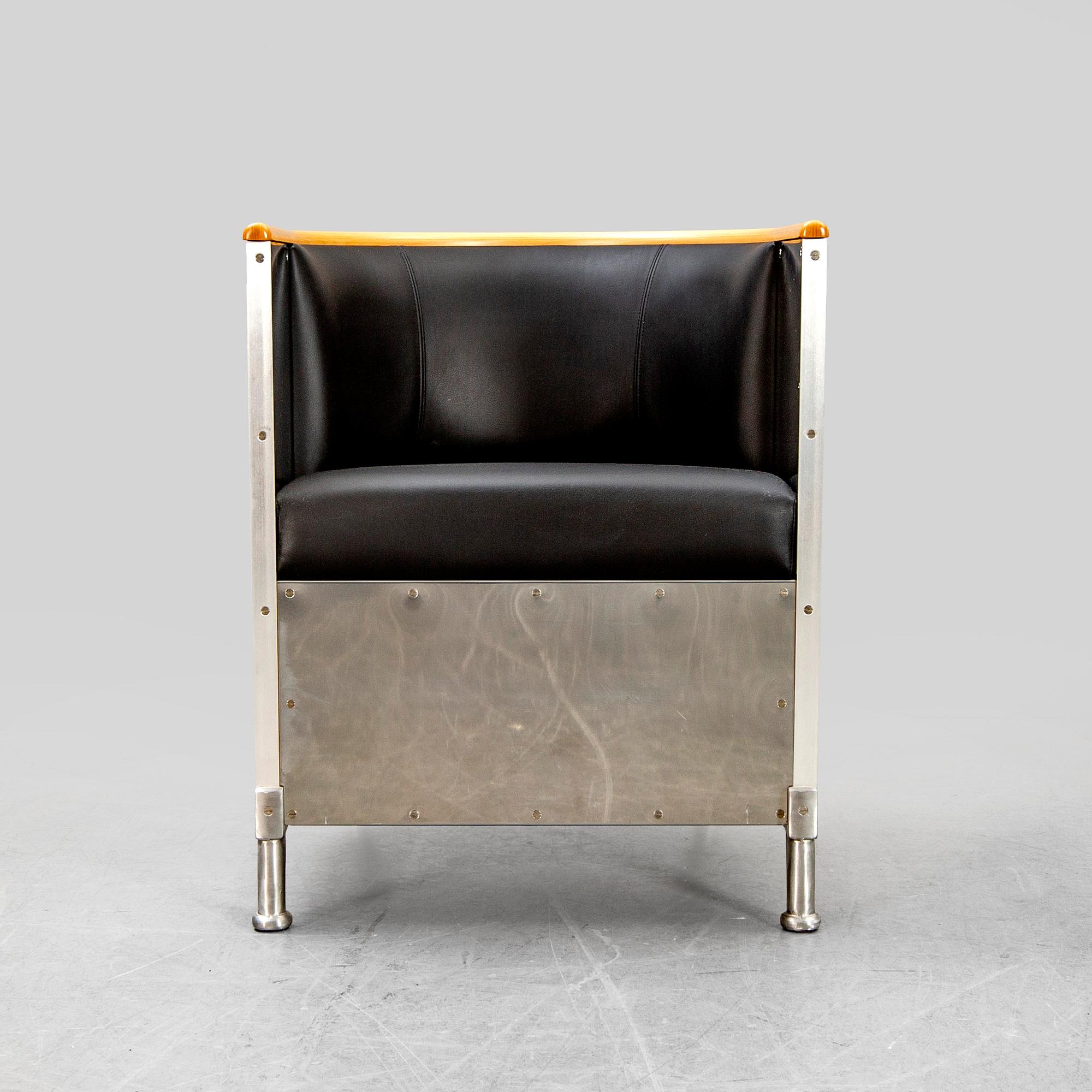 Mats Theselius, "Aluminium chair", Källemo,  formgiven 1990.