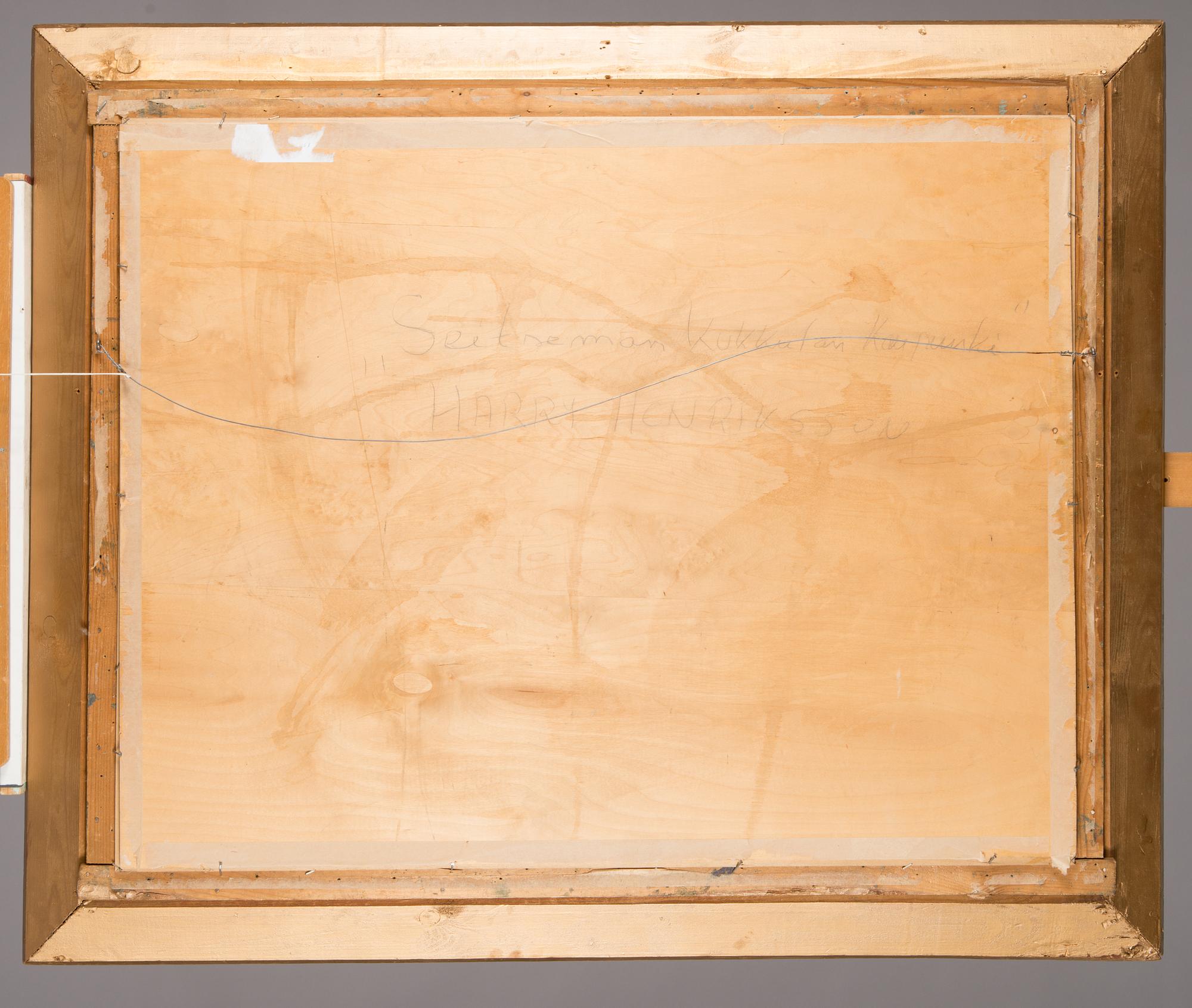 Harry Henriksson, öljy kankaalle, signeerattu ja päivätty -45.