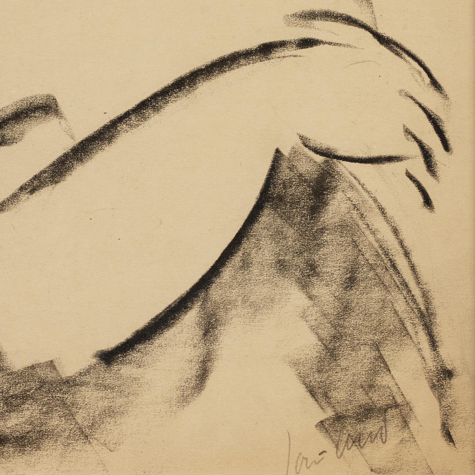 John Jon-And, pastell, 1910-20-tal, signerad.
