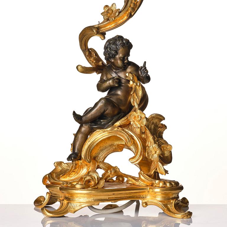 Bordslampa, Frankrike, 1800-talets slut, Louis XV-stil.