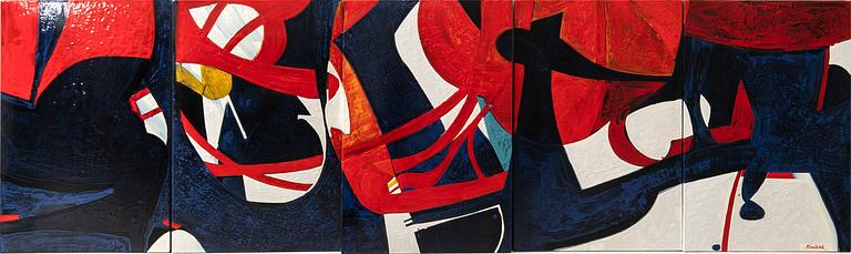 Tomas Nordbäck, pentaptych, utan titel.
