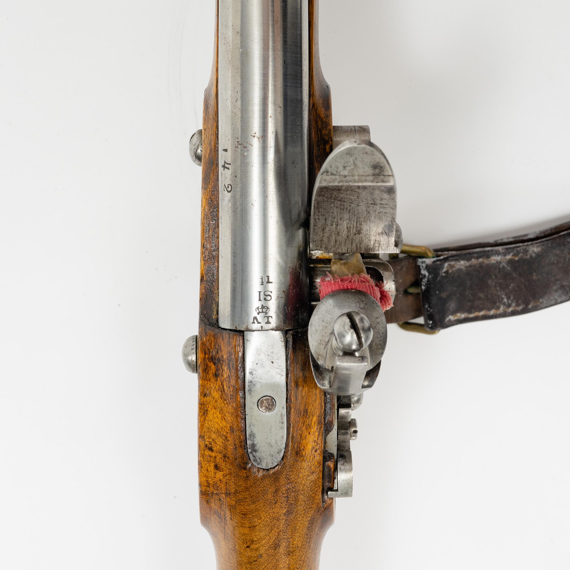 A Swedish flintlock gun 1815-26 pattern.