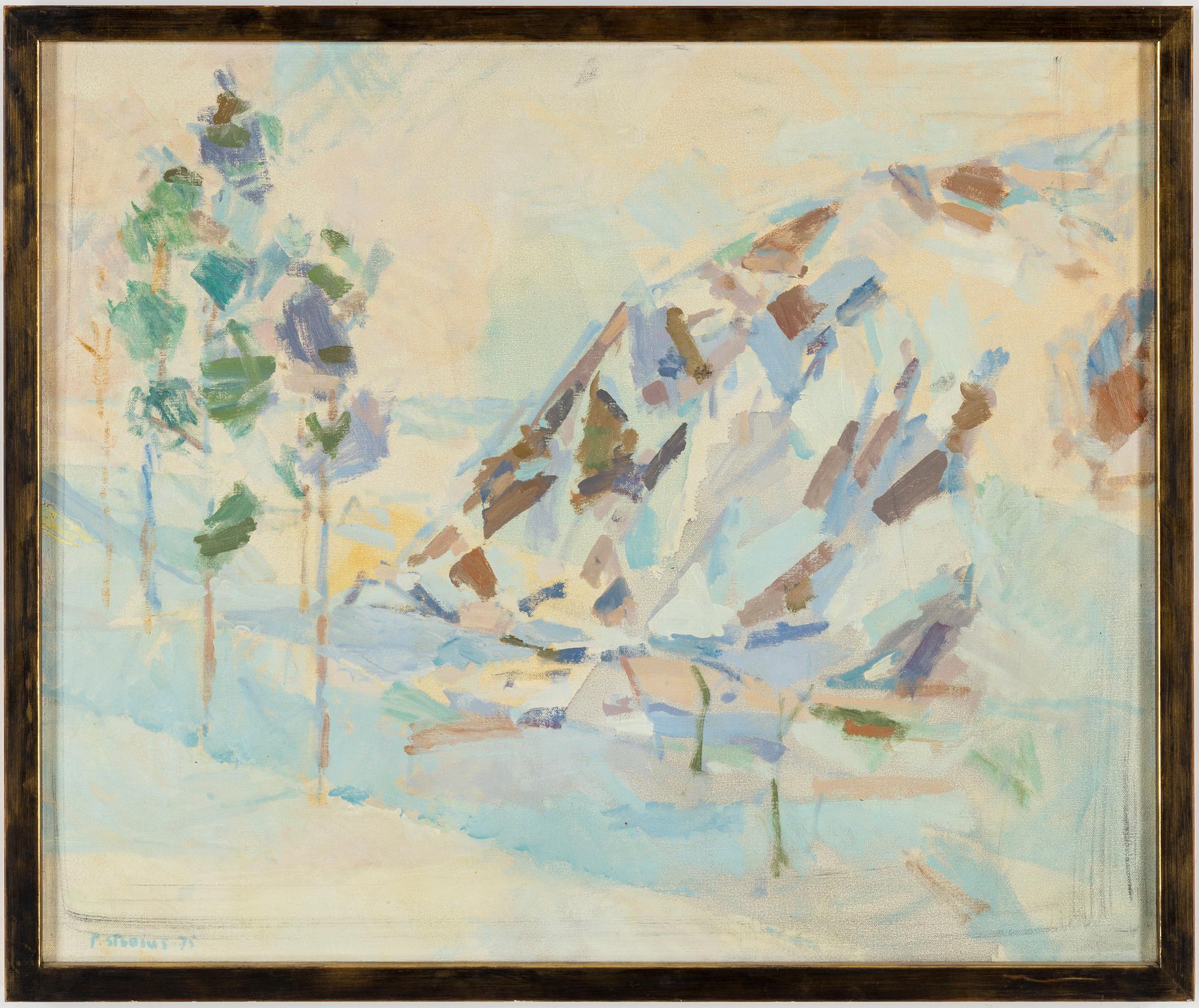 PER STENIUS, oil on canvas, signed and dated P. Stenius -75.