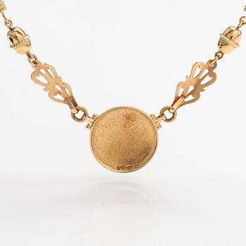 Kalevala Koru, An 18K gold necklace "Sun lion". Helsinki 2005.