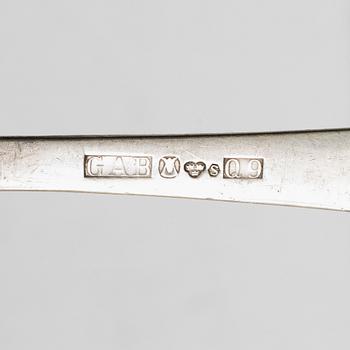 Bestickservis, 51 delar, silver, "Rosenholm", GAB, Stockholm, 1900-talets mitt.