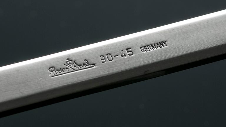 A 35 PIECE STEEL CUTLERY SET BY ROSENTHAL.