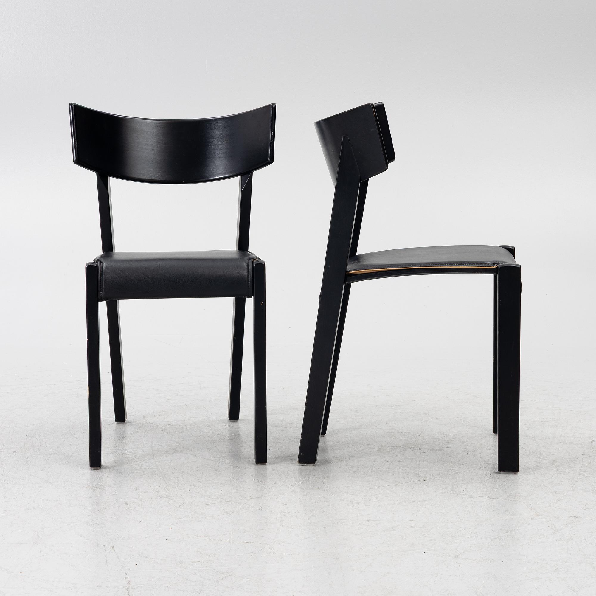 Ralf Lindberg, chairs, 6, “Tati”, Gärsnäs, designed in 1989.