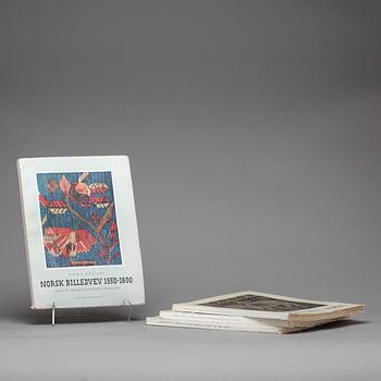 "NORSK BILLEDVEV 1550-1800", 3vol av Thor B. Kielland samt "DOBBELTVEV I NORG" 1 vol av Helen Engelstad. 1953 och 1958.