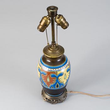 Table lamp, Gouda, Holland, early 20 th century.