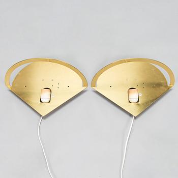 Vägglampor, ett par, modell 99401, Idman, 1980-tal.