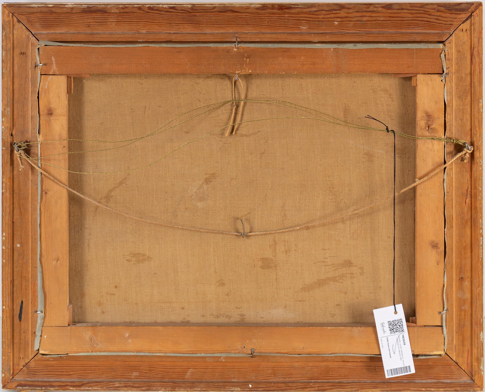 SAMUEL (SAM) ARSENIUS, olja duk, signerad och daterad 1891.