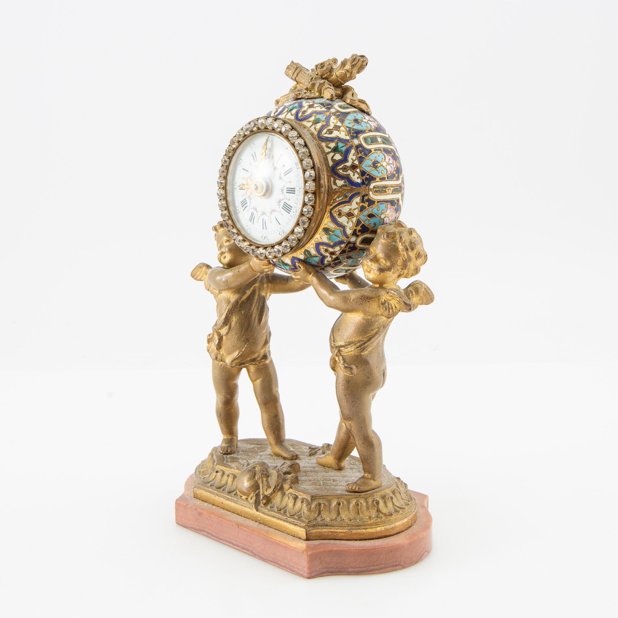 Table clock, Louis XVI style, Pedrini circa 1900.