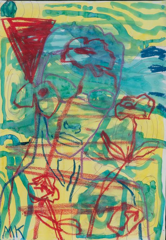Mauritz Karström, mixed media on paper.