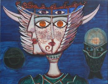 MAX WALTER SVANBERG, gouache, sign o dat 53.