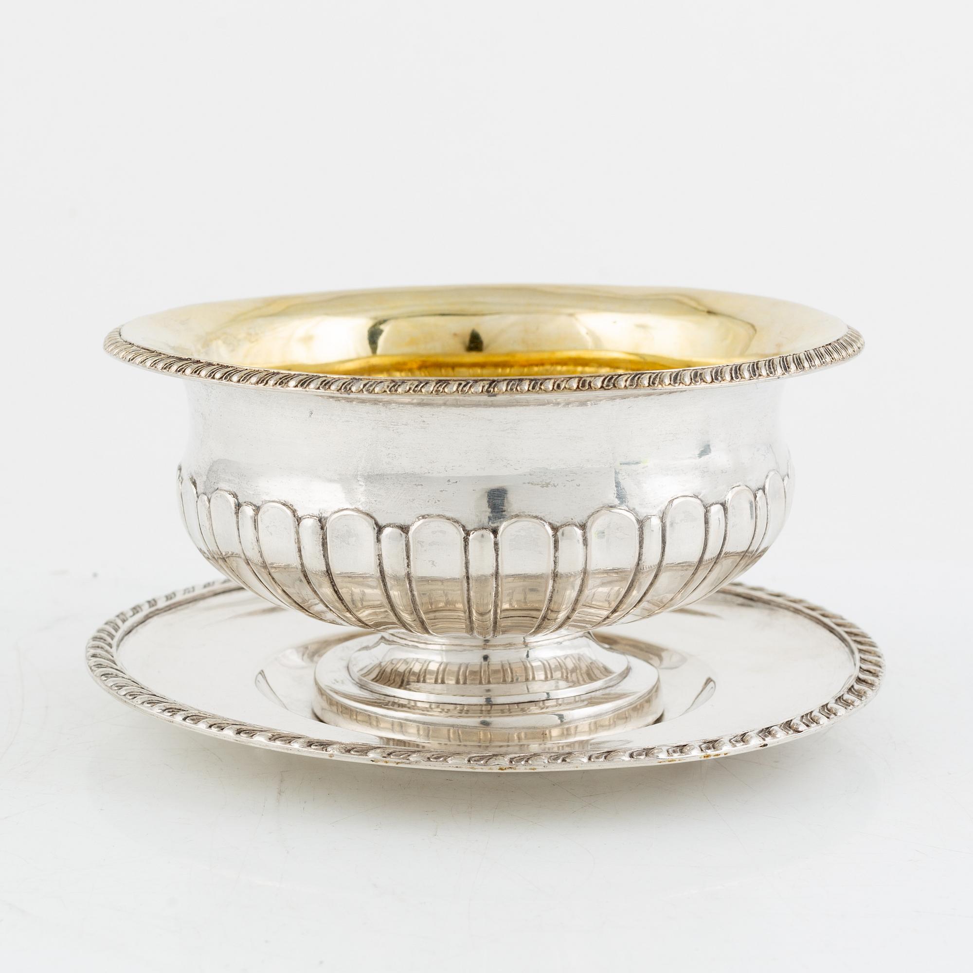 A Swedish Silver Empire Sauce Bowl, mark of Carl Petter Lampa, Stockholm 1836.