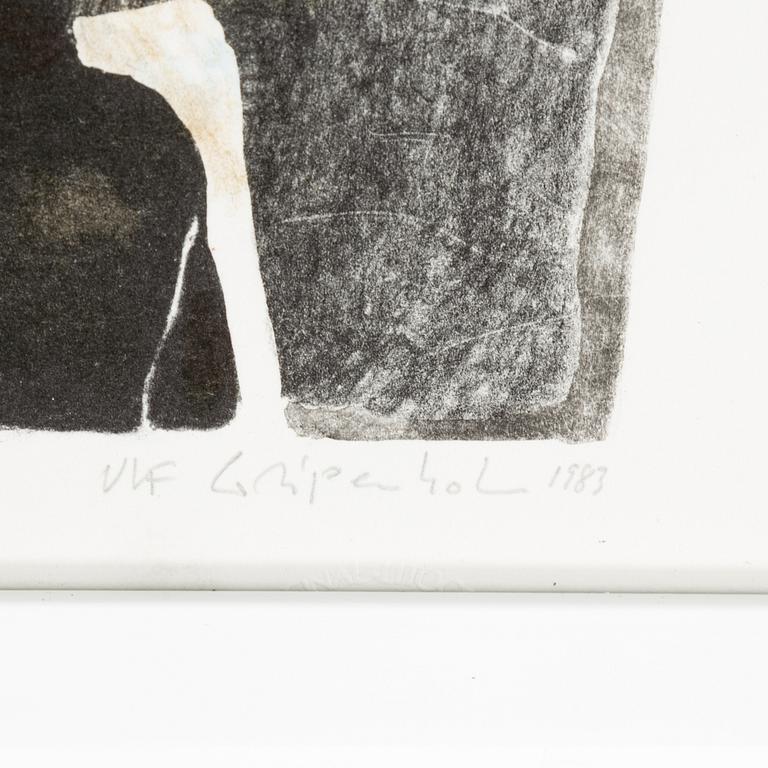 ULF GRIPENHOLM, litografi, signerad, daterad 1983, numrerad 87/150.