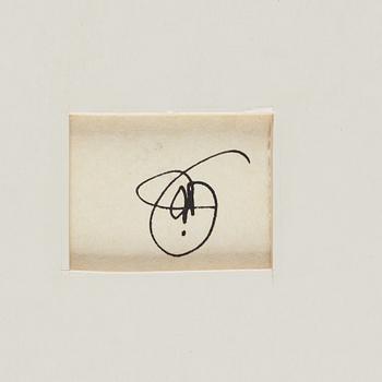 Ulf Rahmberg, mixed media on paper, dated dec XXII -83. On verso signed with monogram.